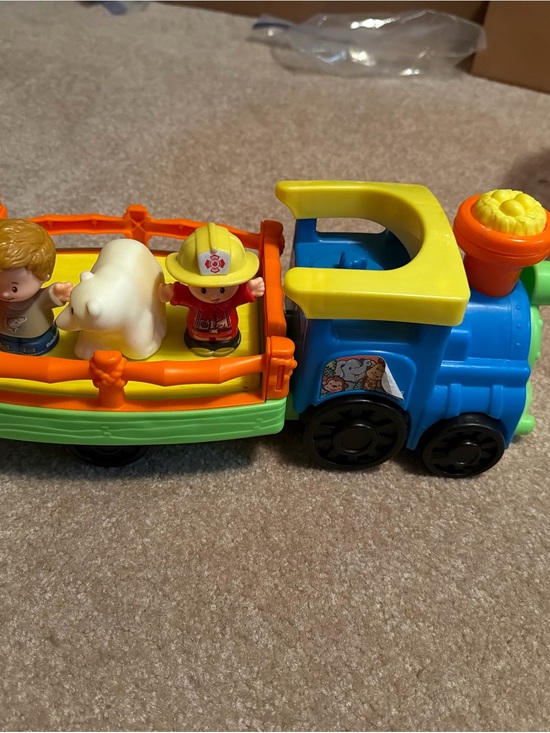 Fisher-Price Other - Fisher-Price Little People Choo-Choo Zoo Train 2 People 1 Animal Makes Sounds